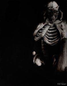 Shan Nguyen- Art- Dessin- berserk- fanart- realiste - squelette- Kentaro Miura